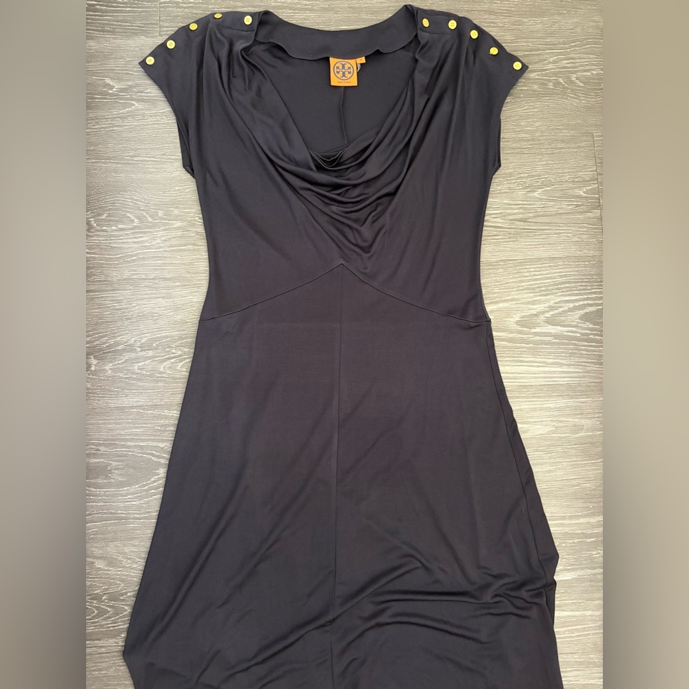 Tory Burch Dress with Gold Accents 100% Silk Size M